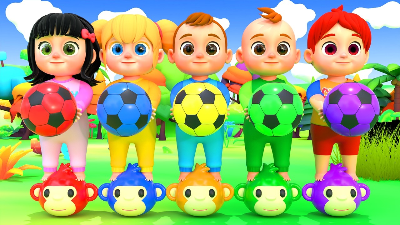 Color Ball Finger Family | Melly Hindi Rhymes