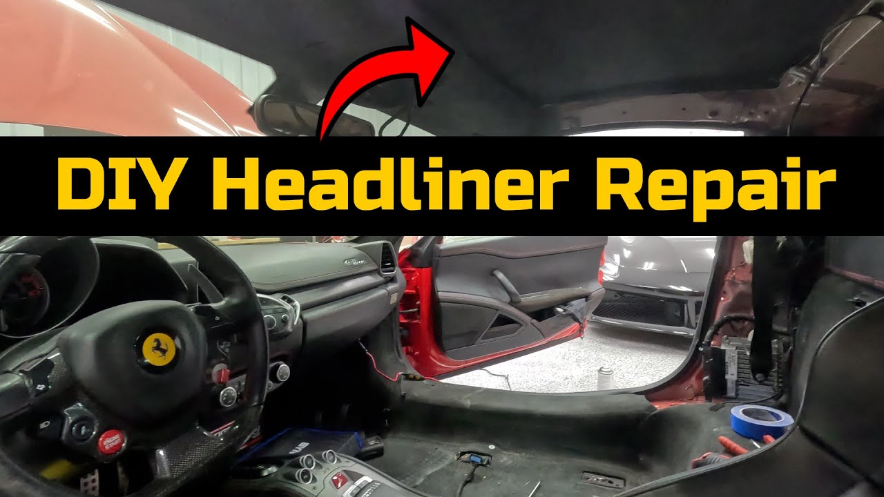 DIY Headliner Repair on a Ferrari 458 Italia