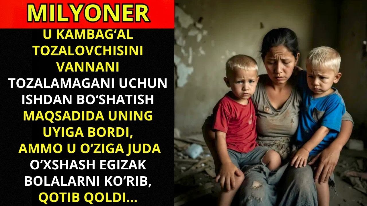 MILLIARDER TOZALOVCHINI ISHDAN BO‘SHATISH UCHUN UNING UYIGA BORDI – LEKIN QOTIB QOLDI, CHUNKI...