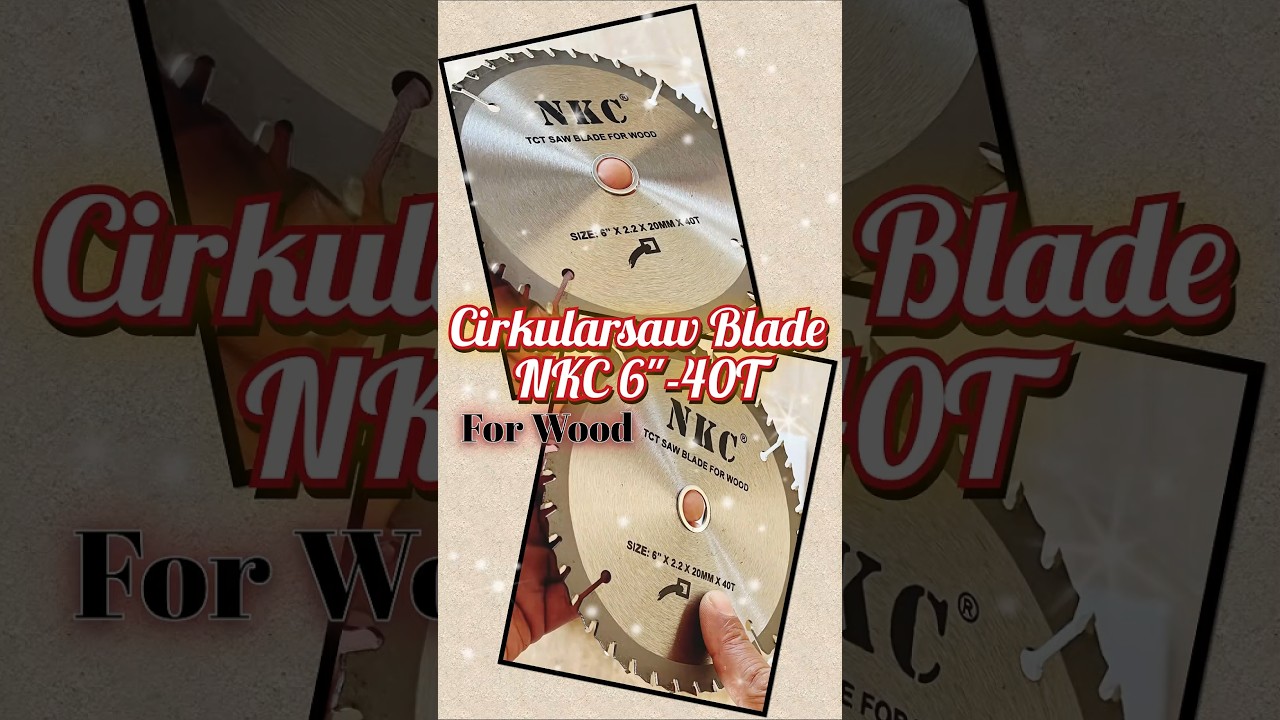 Unboxing Cirkularsaw blade NKC 6" arbor 20 & 24mm "for wood"