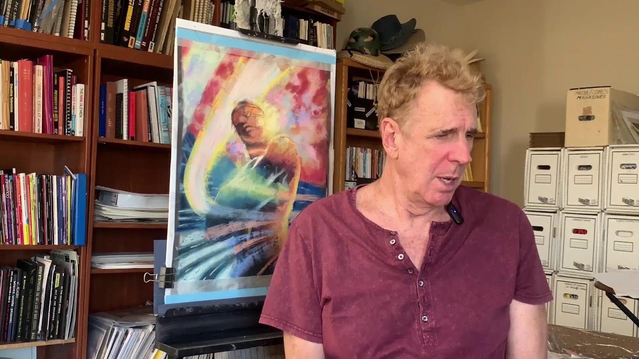 Working With PASTEL | Artist Steve Rude Working On A Nexus Cover