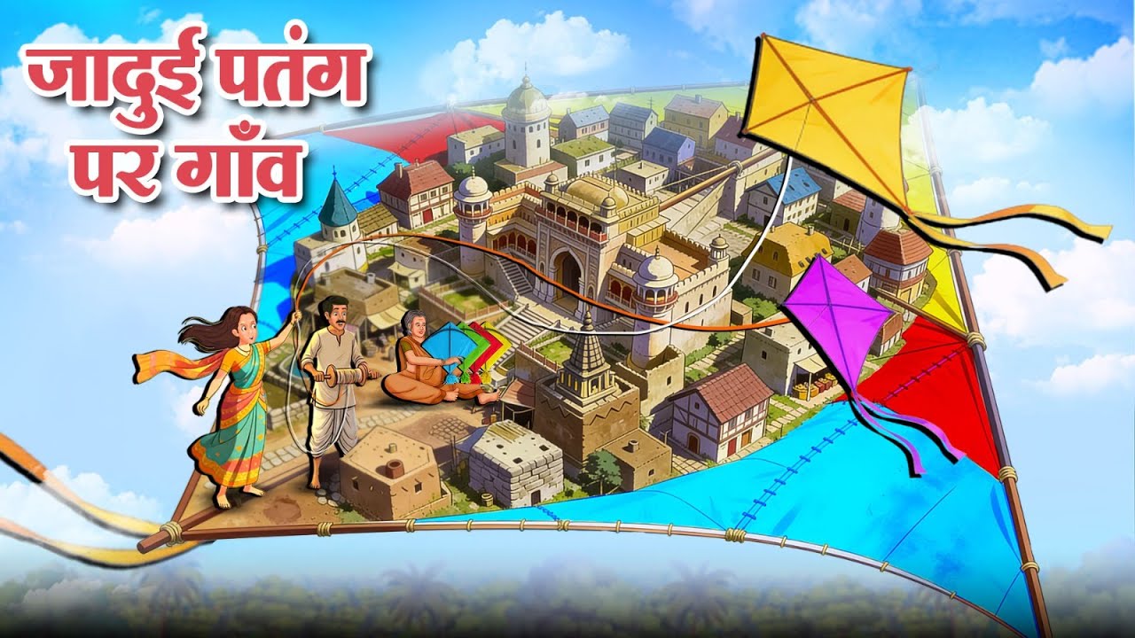 जादुई पतंग पर गाँव | Stories in Hindi | Hindi Kahani | Hindi Cartoon | New Hindi Story 2026