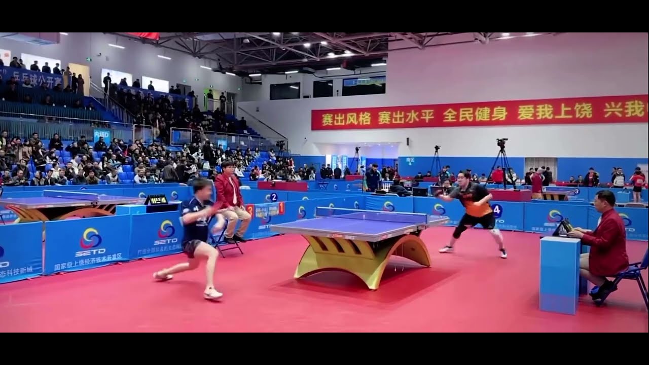 刘家良VS朱毅，老队员相爱想杀！江西上饶&ldquo;三清杯&rdquo;乒乓球比赛！