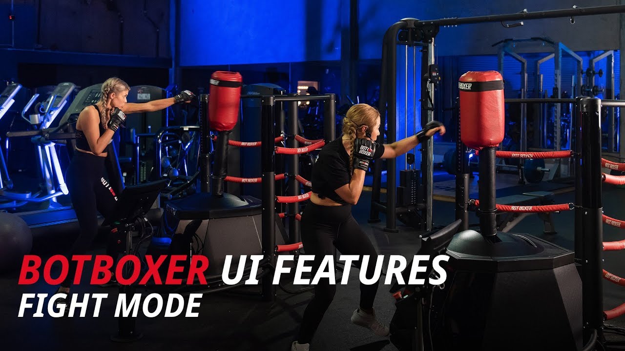 Interactive Boxing Machine BotBoxer UI features: 4. Fight Mode