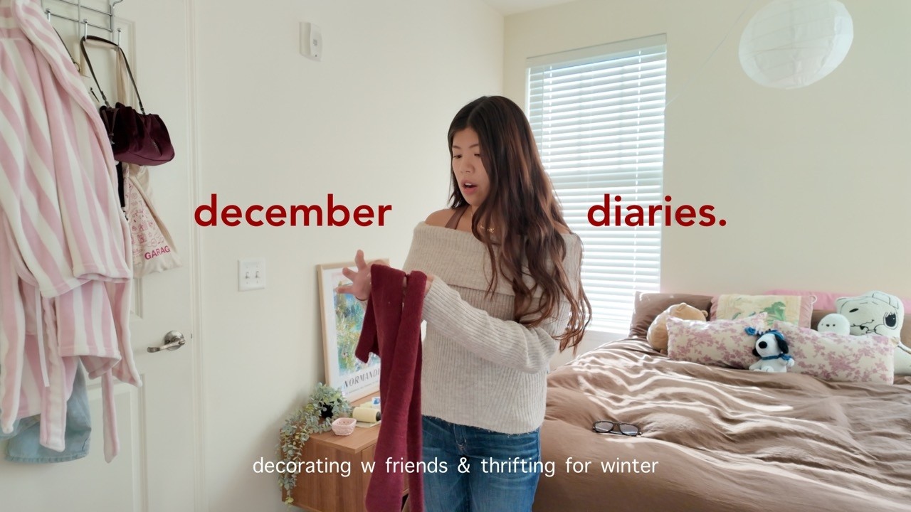 december diaries | decorating the apartment & cold days