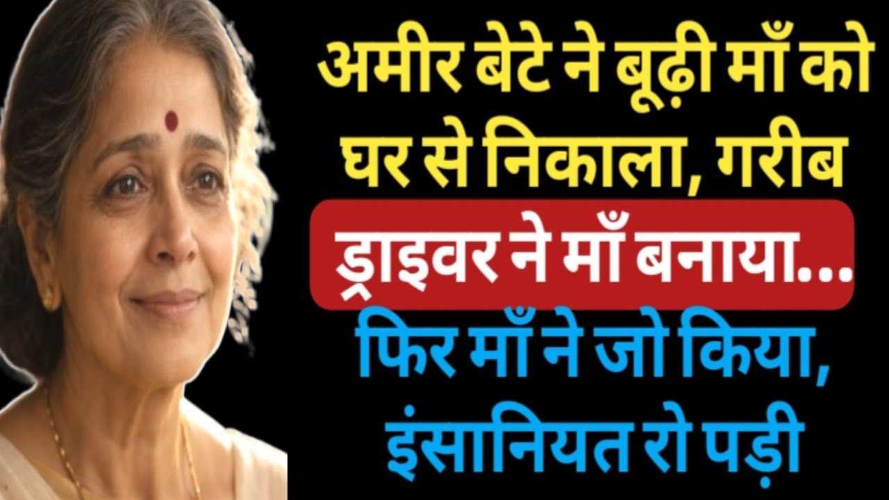 अमीर बेटे ने माँ को निकाल दिया, गरीब ड्राइवर ने अपनाया… आगे जो हुआ, दिल तोड़ गया...