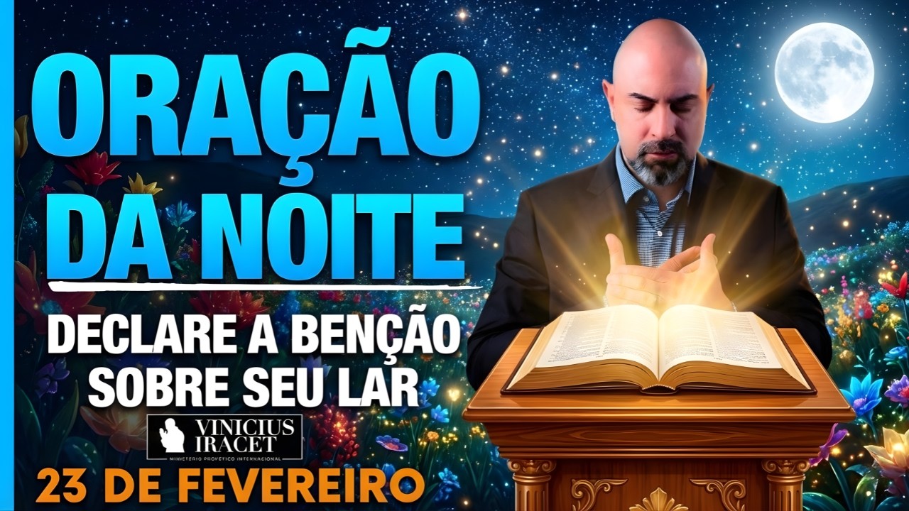 ORAÇÃO DA NOITE DE HOJE- 23 DE FEVEREIRO SALMO 91 DECLARE A BÊNÇÃO PARA SEU LAR #24 Vinicius Iracet.