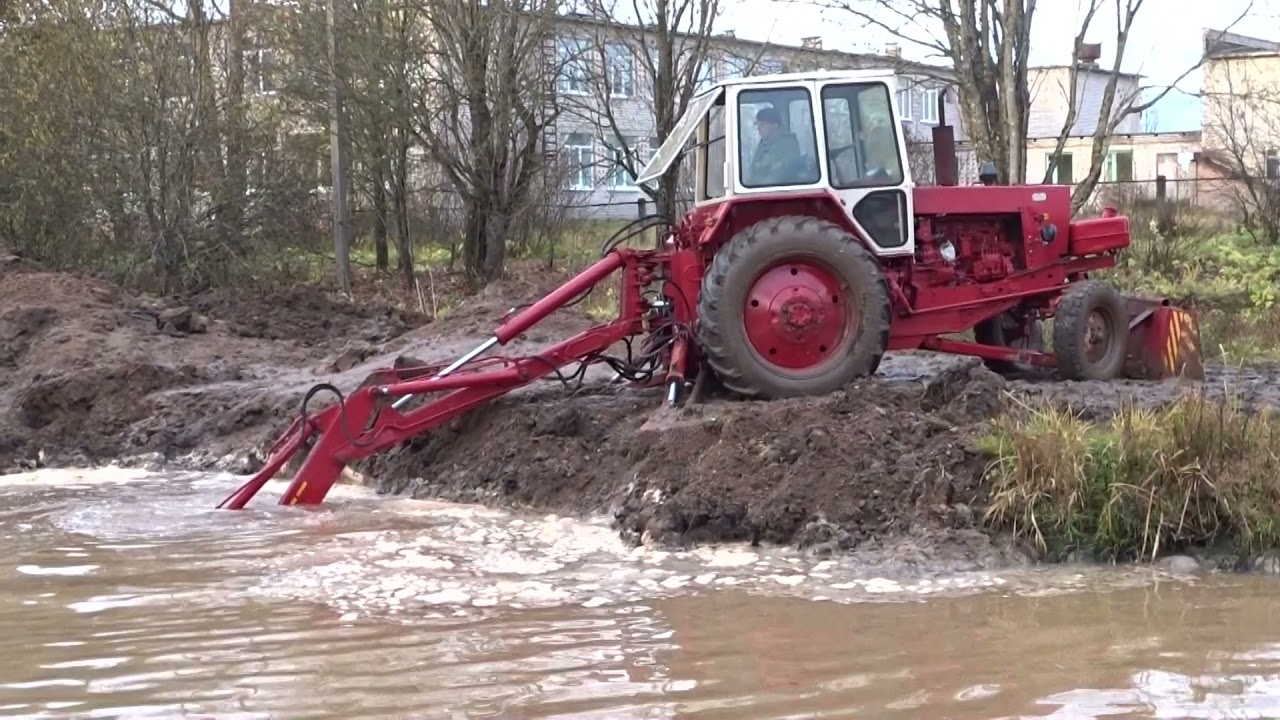 экскаватор ЮМЗ 6 (ЭО 2621)///копаю пруд\/excavator YMZ 6 (EO 2621)///digging a pond