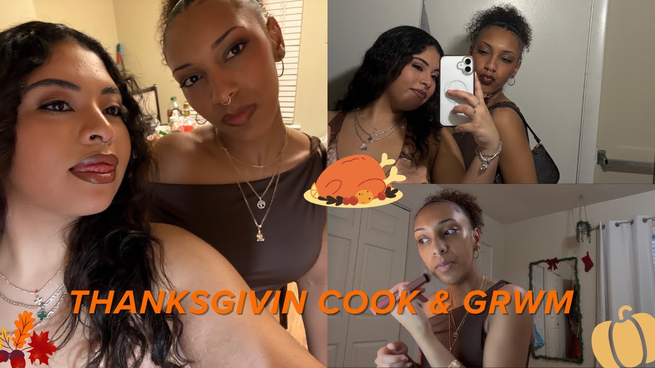 Chaotic Thanksgiving get ready with me, cooking and partyyy