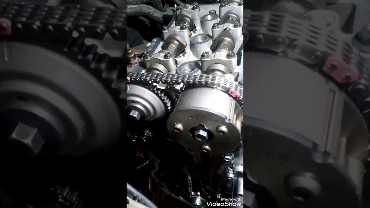 sincronismo da corrente de comando Nissan versa 1.0 12 valvulas 3 cilindros