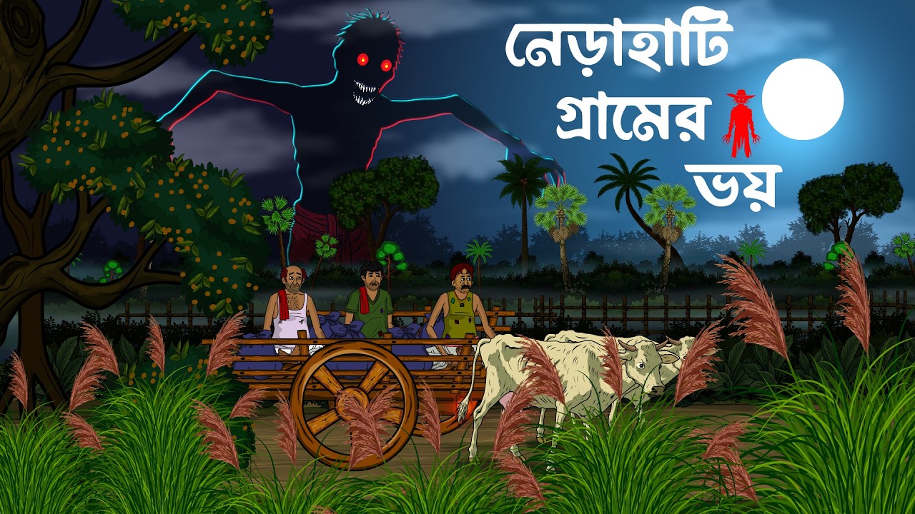 Nerahati Gramer Voy | Bhoutik Golpo | Bhuter Cartoon | Bengali Horror Cartoon | Bhuter Golpo |