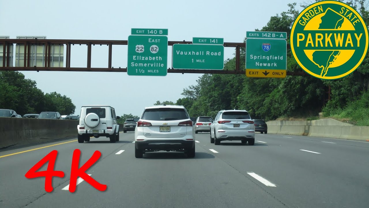 ⁴ᴷ Garden State Parkway (Exits 172 to 102) southbound [4K VIDEO]