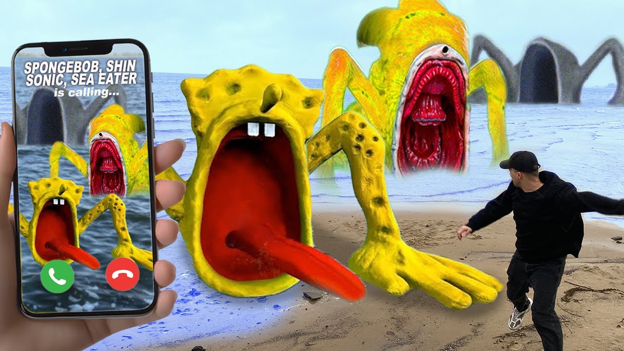 SPONGEBOB EATER, SUPER SHIN SONIC EATER, SEA EATER is CALLING in real life!