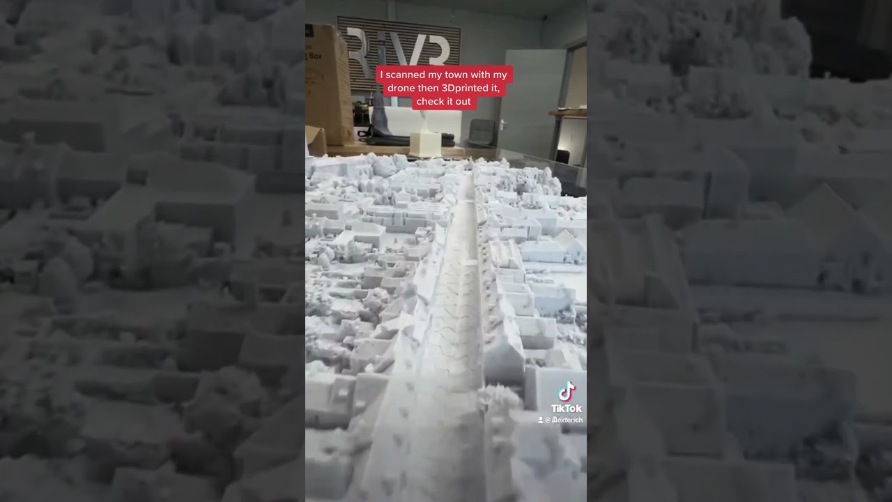 Escane&eacute; mi ciudad y luego la imprim&iacute; en 3D #drone #ciudad #warwick #impresi&oacute;n3d