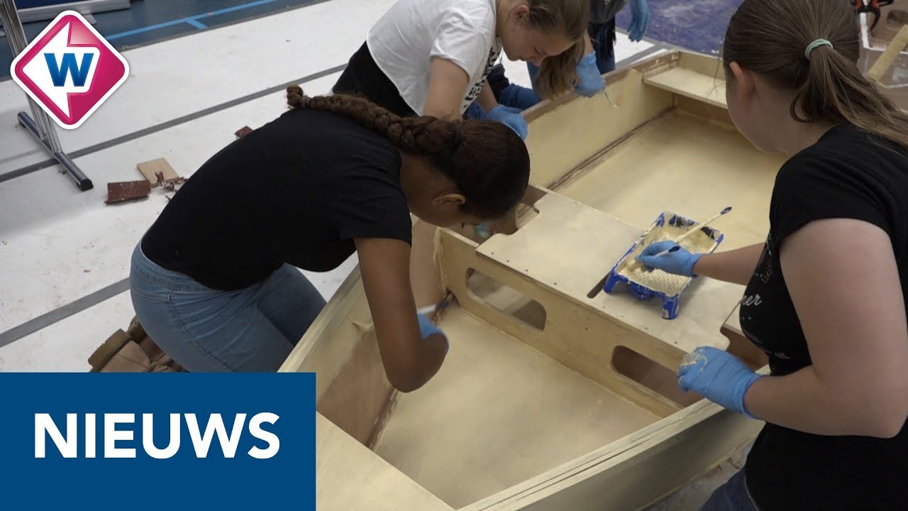 Kinderen bouwen eigen vloot voor Volvo Ocean Race - OMROEP WEST