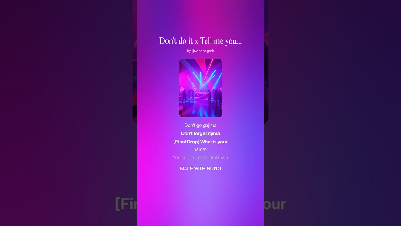 Don't do it x Tell me your name Dj DigiDaV Club Mix Mashup
