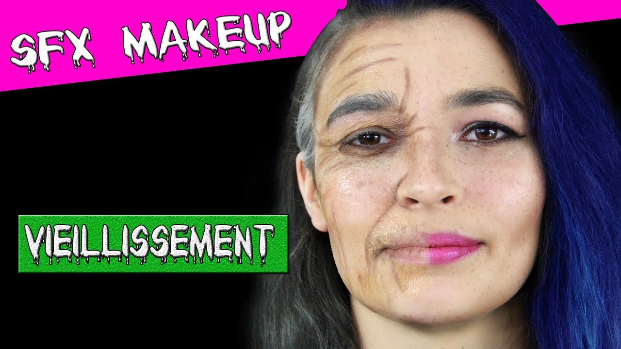Maquillage de VIEILLISSEMENT du visage