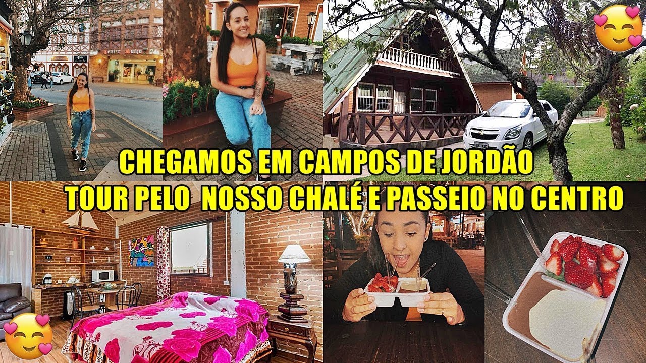 VLOG: CHEGANDO EM CAMPOS DO JORDÃO, TOUR PELO CHALÉ, COMEMOS UM PASTEL GIGANTE, FONDUE E MAIS