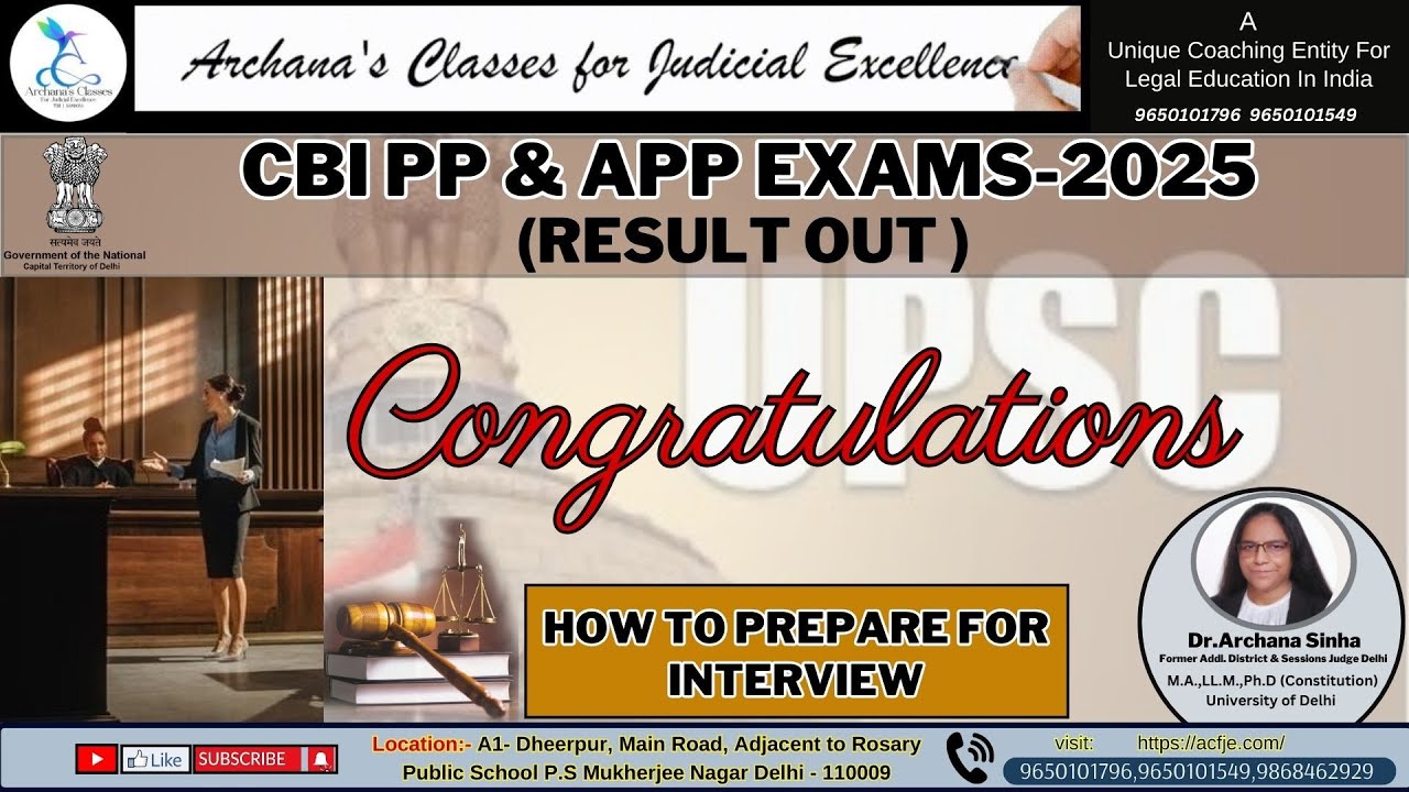 CBI PP & APP EXAMS-2025 (RESULT OUT ) HOW TO PREPARE FOR INTERVIEW  || Acfje
