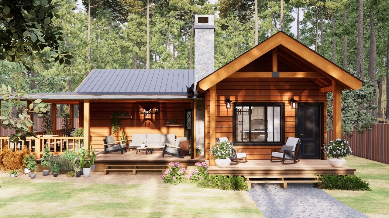 650sqft (60sqm) AMAZING Cottage House With Big Porch| Cozy & Charming