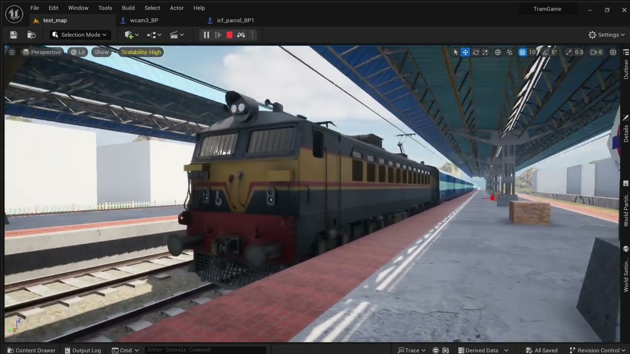 UE5 WCAM3 WAG 7M Parcel Train