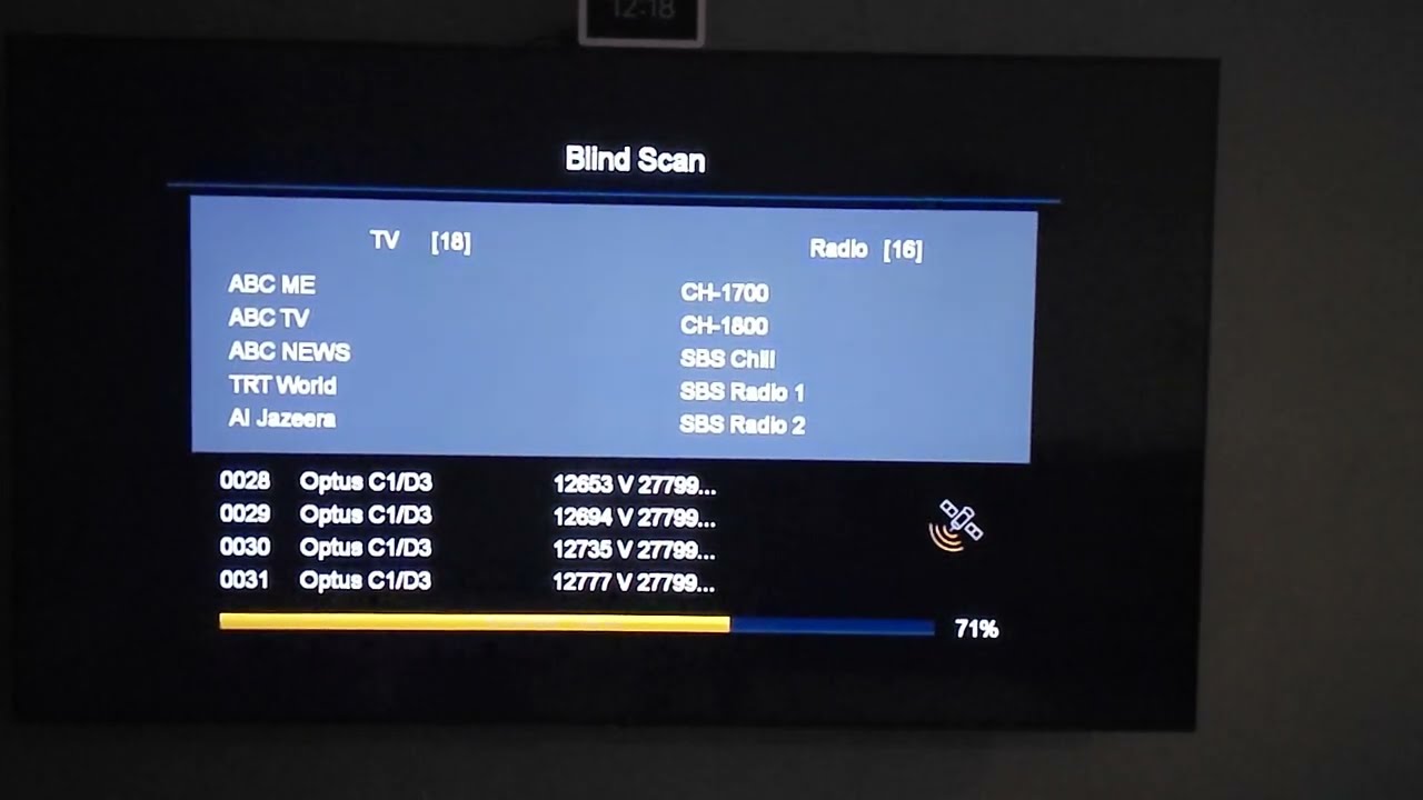 Reuse Old Foxtel Dish. Blind Scan FTA channels Optus C1 D3.  ABC SBS