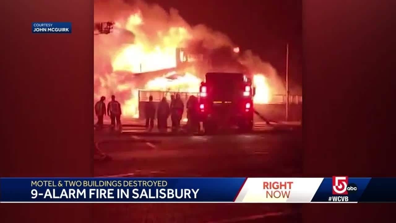 5 buildings, including motel, destroyed in massive fire