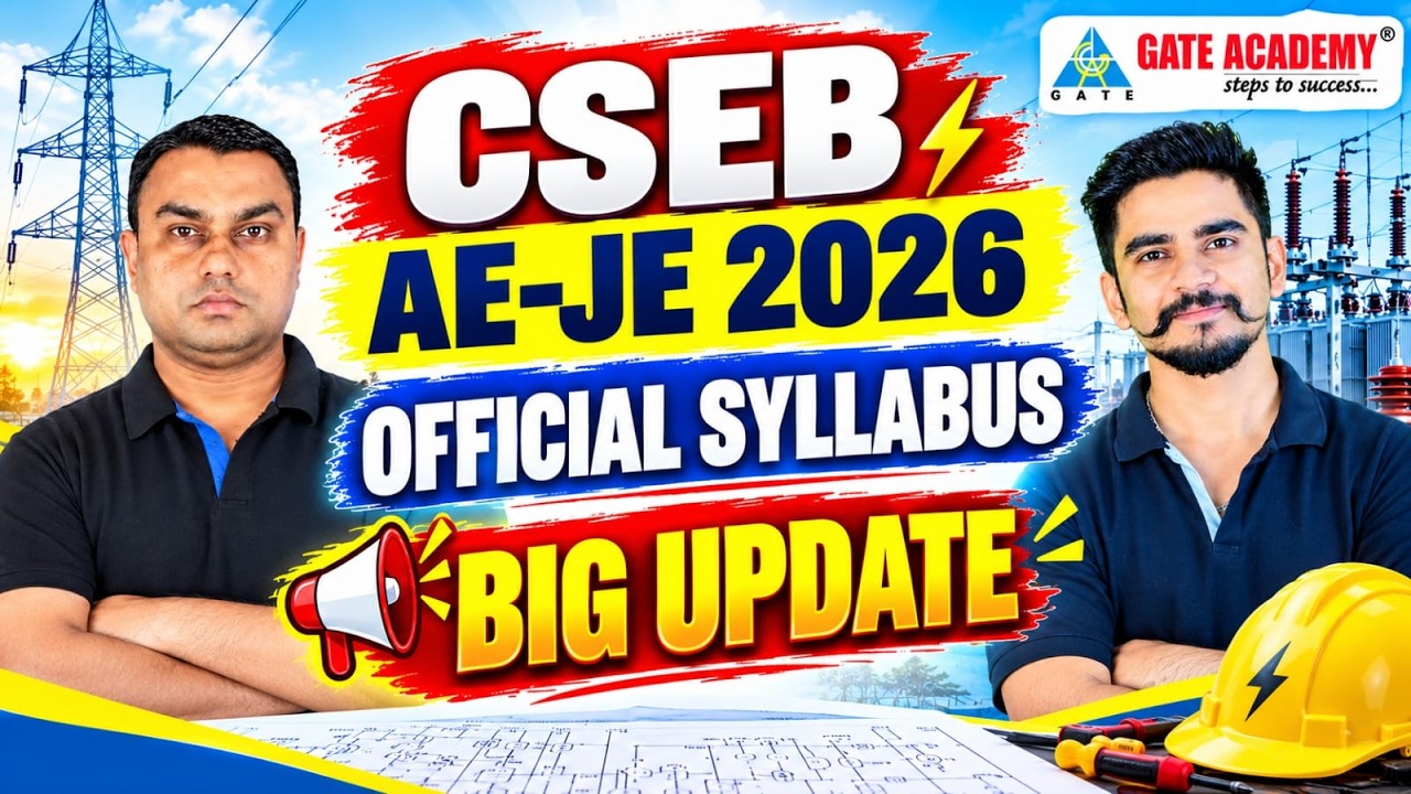 CSEBAE-JE 2026 OFFICIAL SYLLABUS BIG UPDATE!!