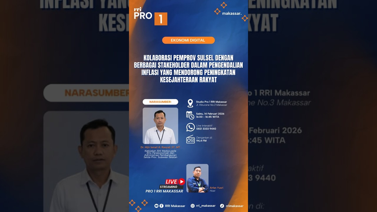 Kolaborasi Pemprov Sulsel Dengan Berbagai Stakeholder Dalam Pengendalian Inflasi