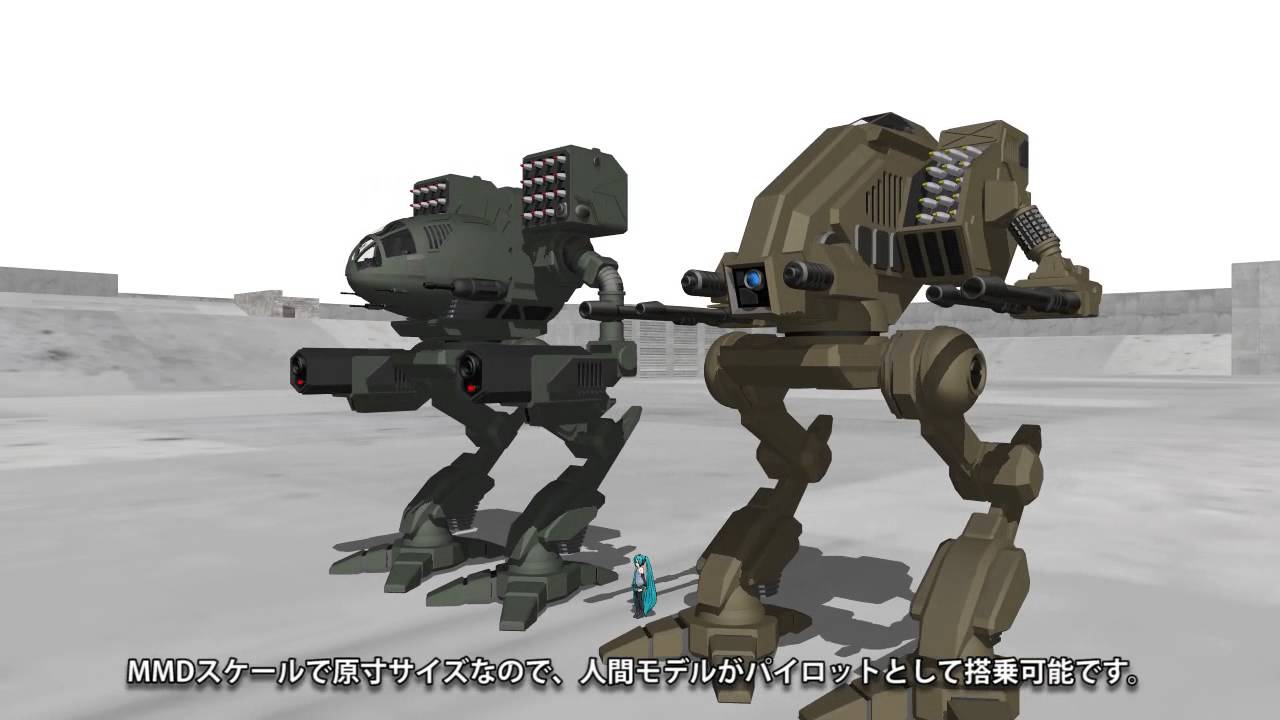 [MMD-OMF3] BattleMech MadCat & Vulture - BATTLETECH