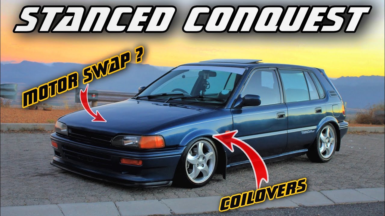 STANCED TOYOTA CONQUEST | OMG THIS THING IS LOW !!
