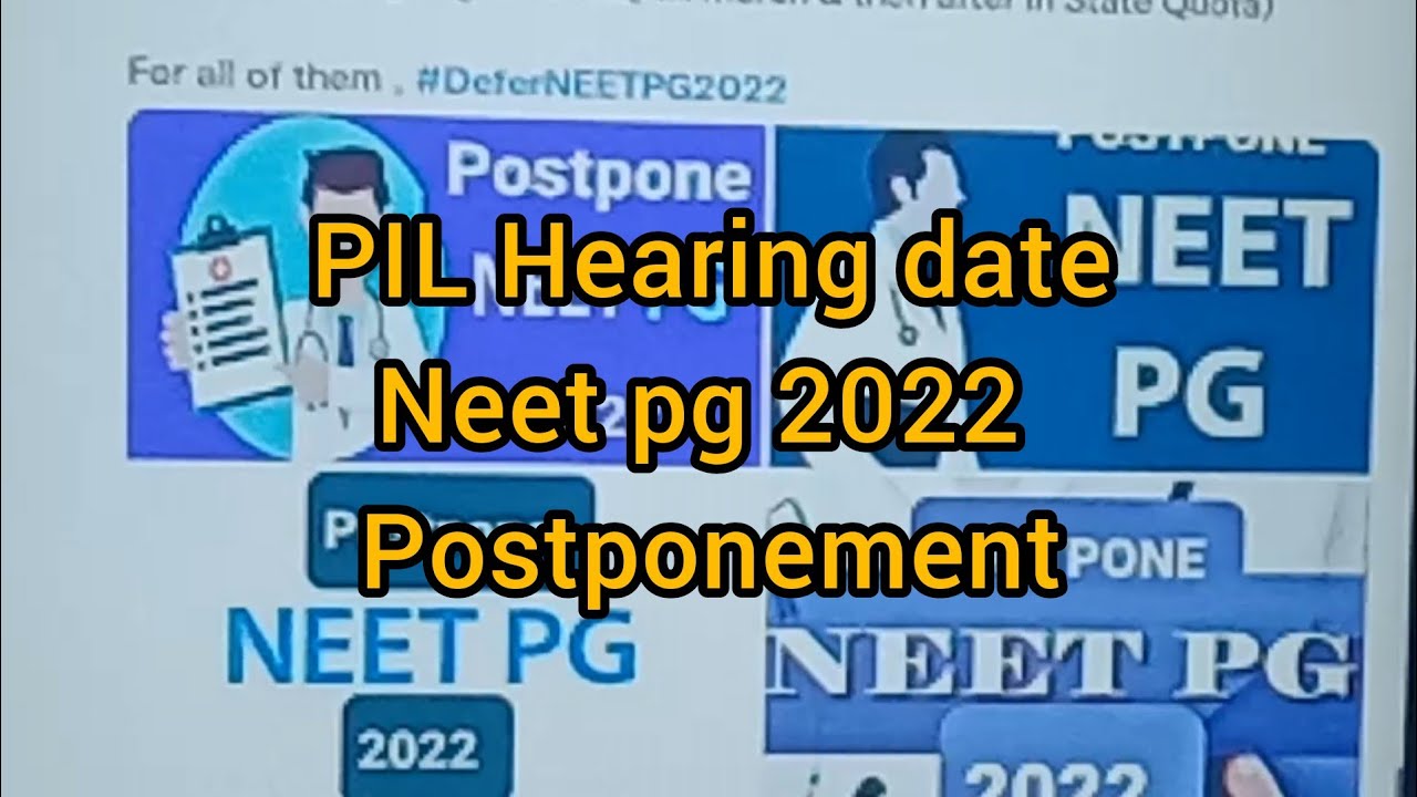 PIL UPDATE ////📝HEARING DATE///NEET PG 2022