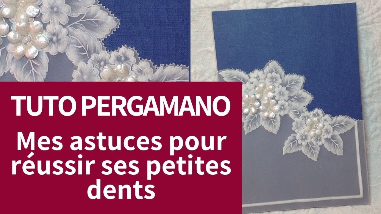 Comment faire ses petites dents en Pergamano avec l'outil deux pointes TUTO débutant
