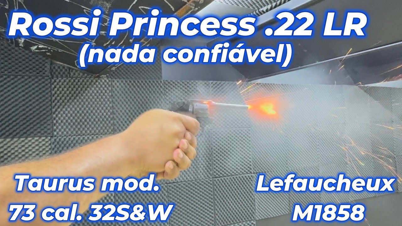Rossi Princess .22 LR - Taurus mod. 73 cal. 32S&W e Lefaucheux M1858 Armas de coleção -parte 02