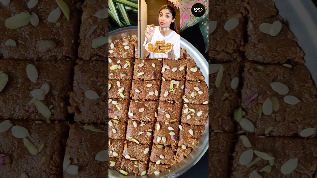 Shilpa Shetty's Besan Coconut Burfi Recipe #shorts