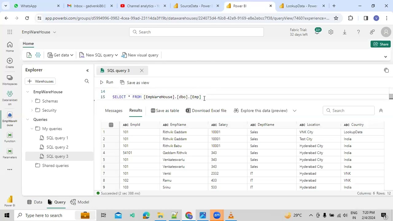 Understand about How to Use Lookup Activity Part 4 using Data Pipeline in Microsoft Fabric
