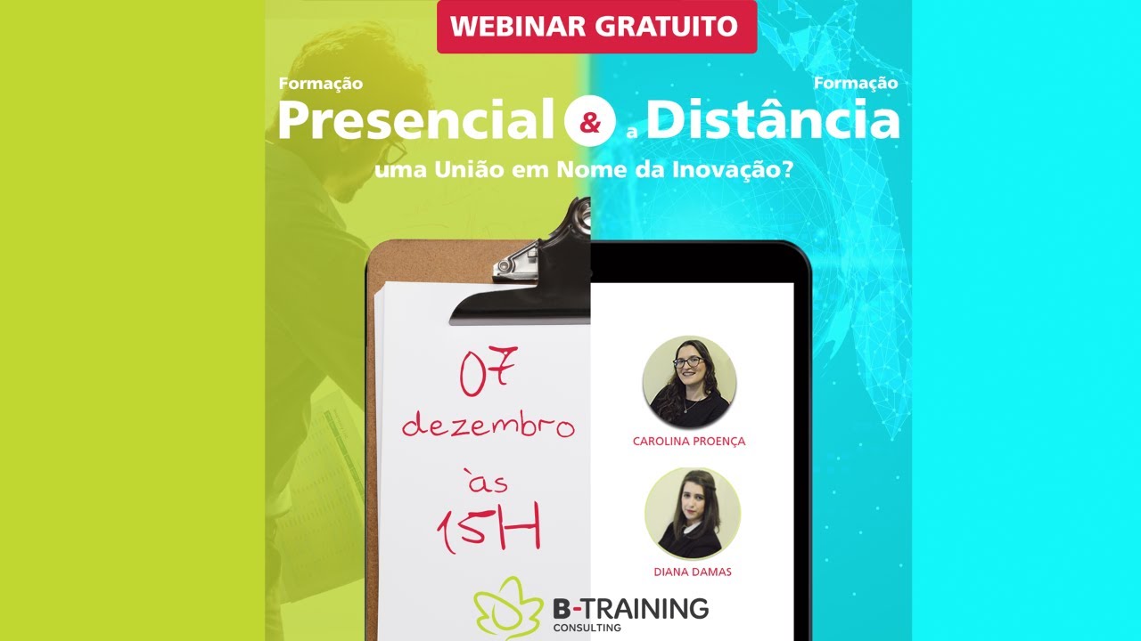 Webinar Formação Presencial & Formação a Distância: uma União em Nome da Inovação?