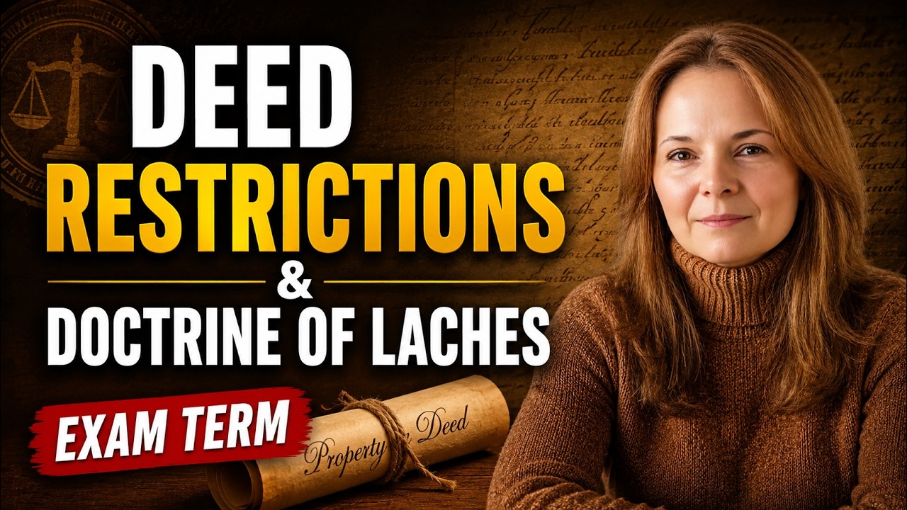 Deed Restrictions and Doctrine of Laches: Real Estate Exam Prep