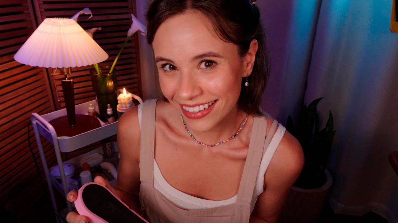 ASMR Para Cansados: Massagem nos Pés, Esfoliação e Escalda-Pés [Roleplay de Podóloga Inédito]