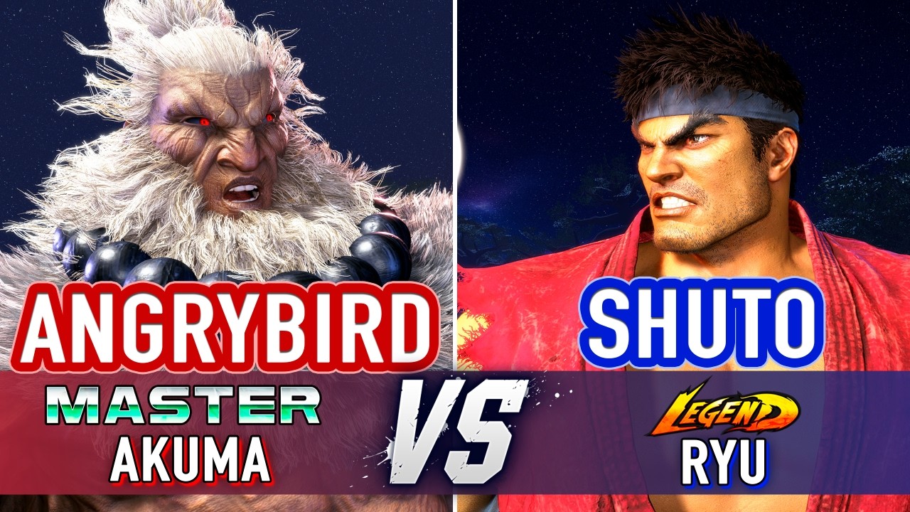 SF6 🤜 ANGRYBIRD (Akuma) vs SHUTO (Ryu) 🤛 SF6 High Level Gameplay