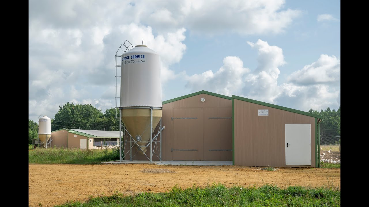 Bâtiment 400m2 élevage poulet label ELEVAGE SERVICE