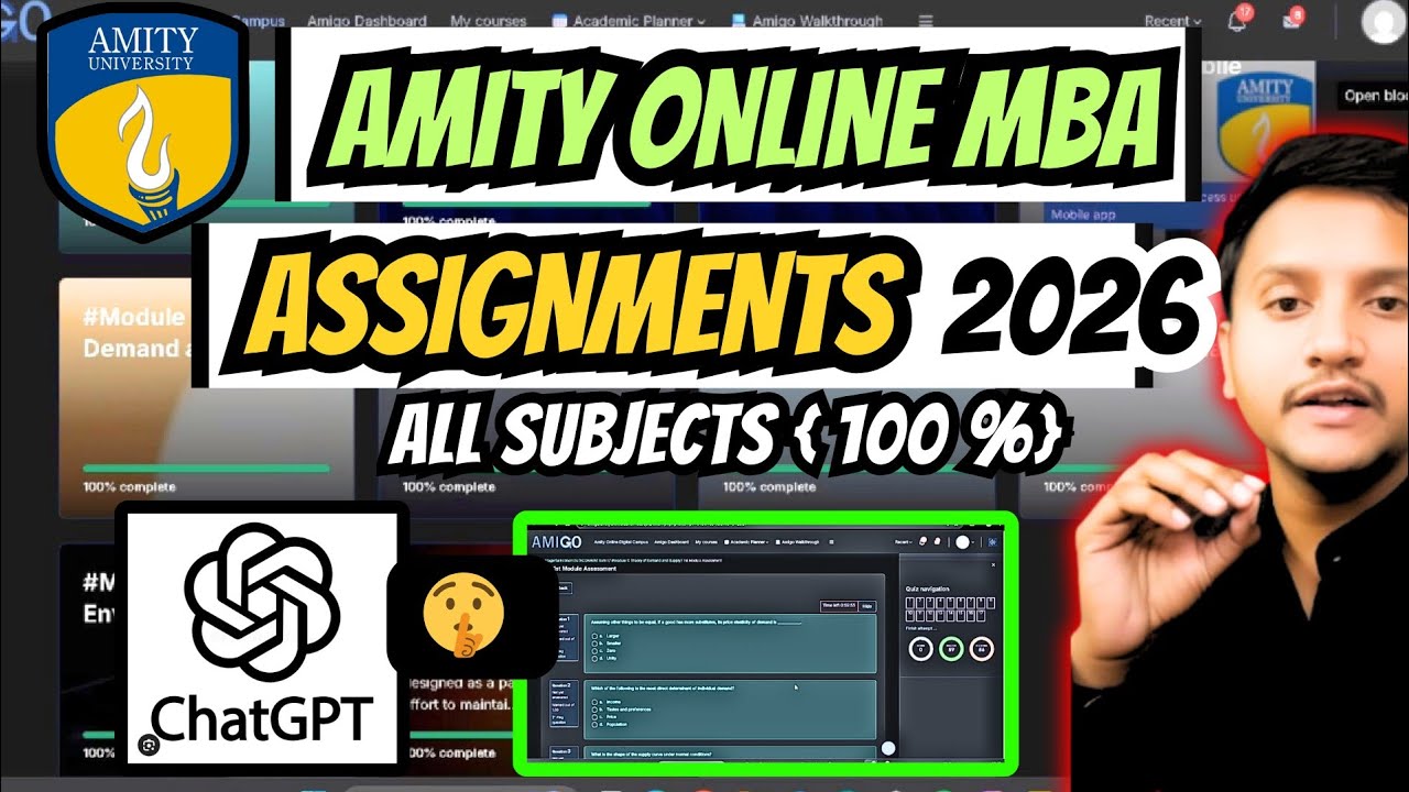 Amity Online Assignments: The Ultimate Guide ( 2026 ) | Amity Online MBA/BBA/BCA/MCA  Assignments