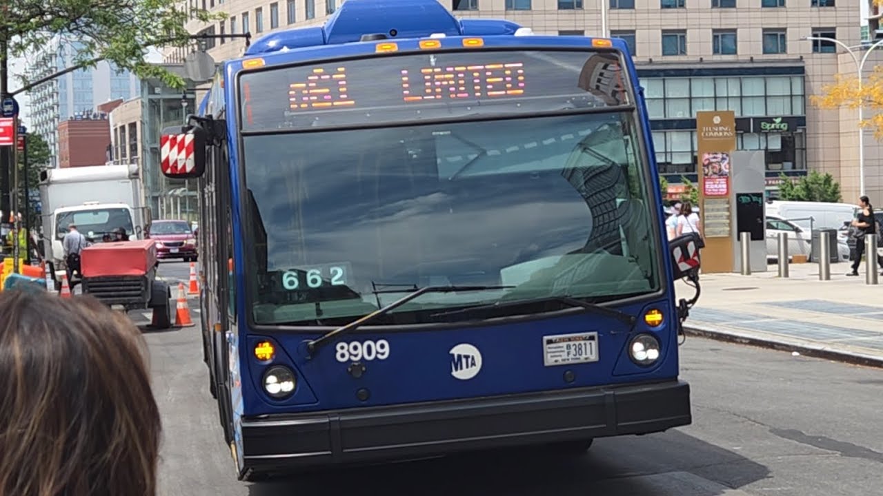 MTA NYCT: Full Ride Onboard 2022 Novabus LFS #8909 on the Q61 Limited (Interesting Detour)