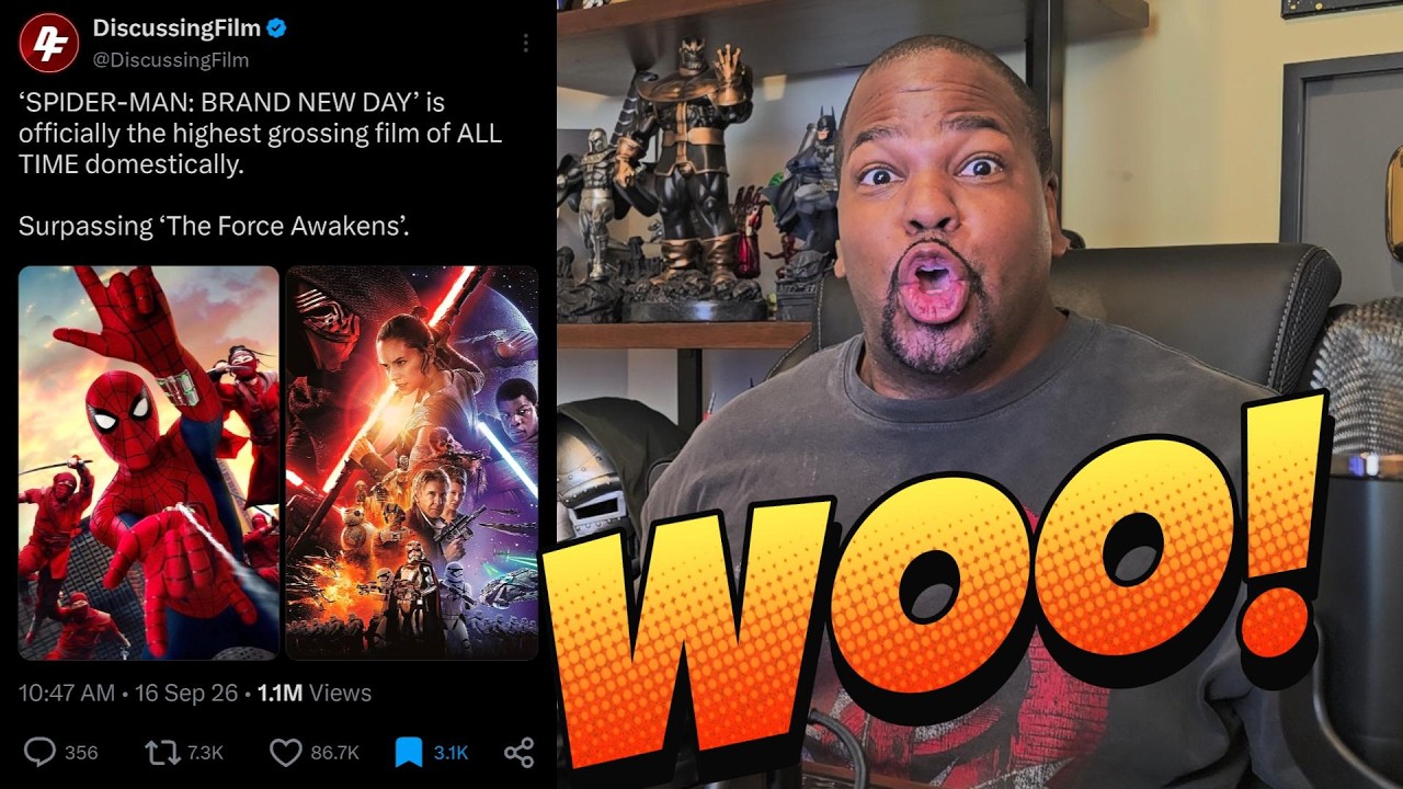 Spider-Man: Brand New Day is Now THE HIGHEST GROSSING Film of ALL TIME at The Domestic Box Office!