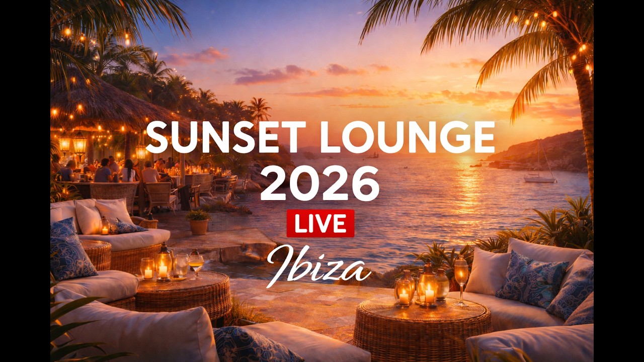 🔴 LIVE Sunset Lounge 2026 🌅 Ibiza Chillout & Deep House Mix | Расслабляющая атмосфера пляжа
