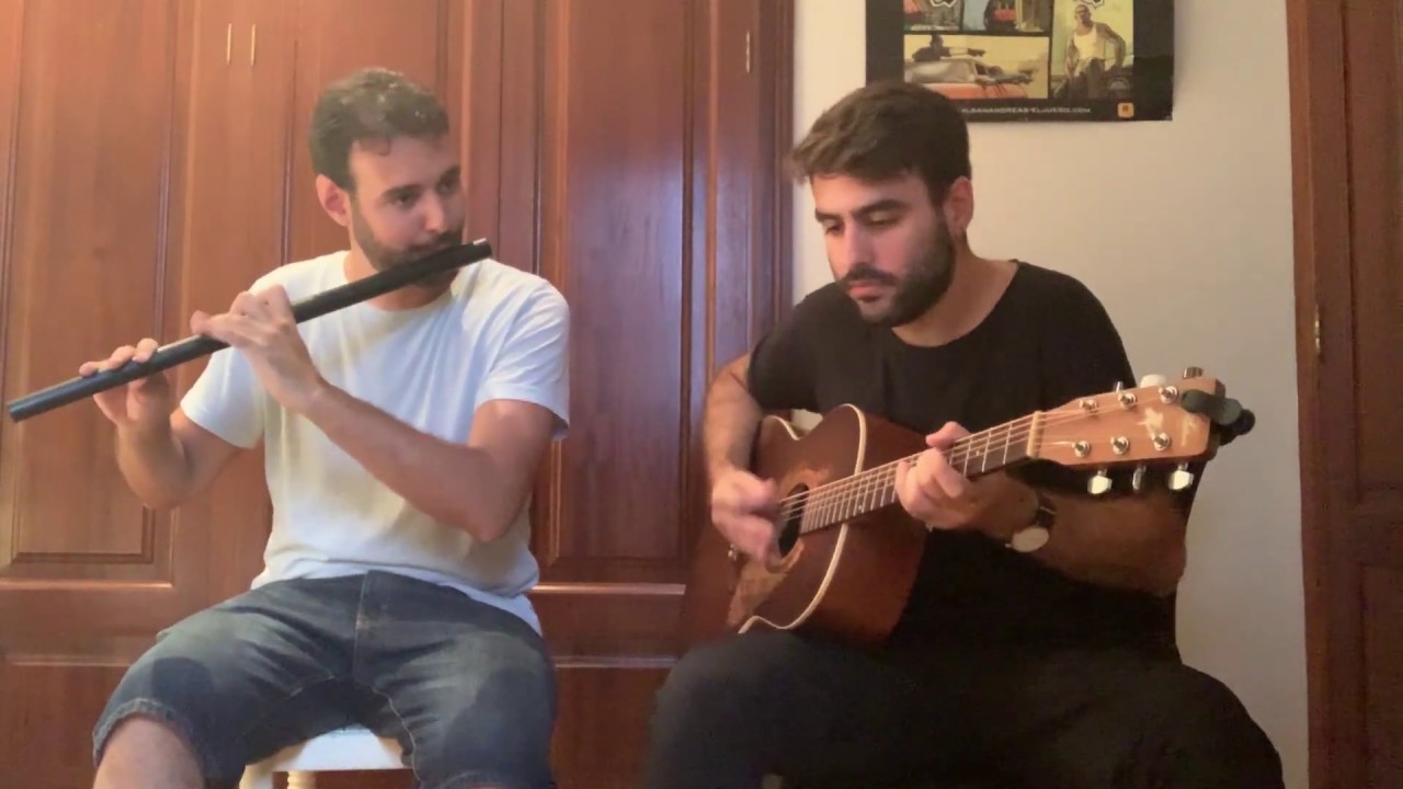 Hop jig and slip jig on Irish flute and guitar
