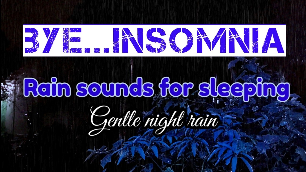 1 hour gentle night Rain reduce anxiety 