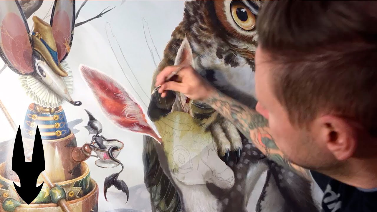 Stranger things exist for these animals and creatures in this painting 