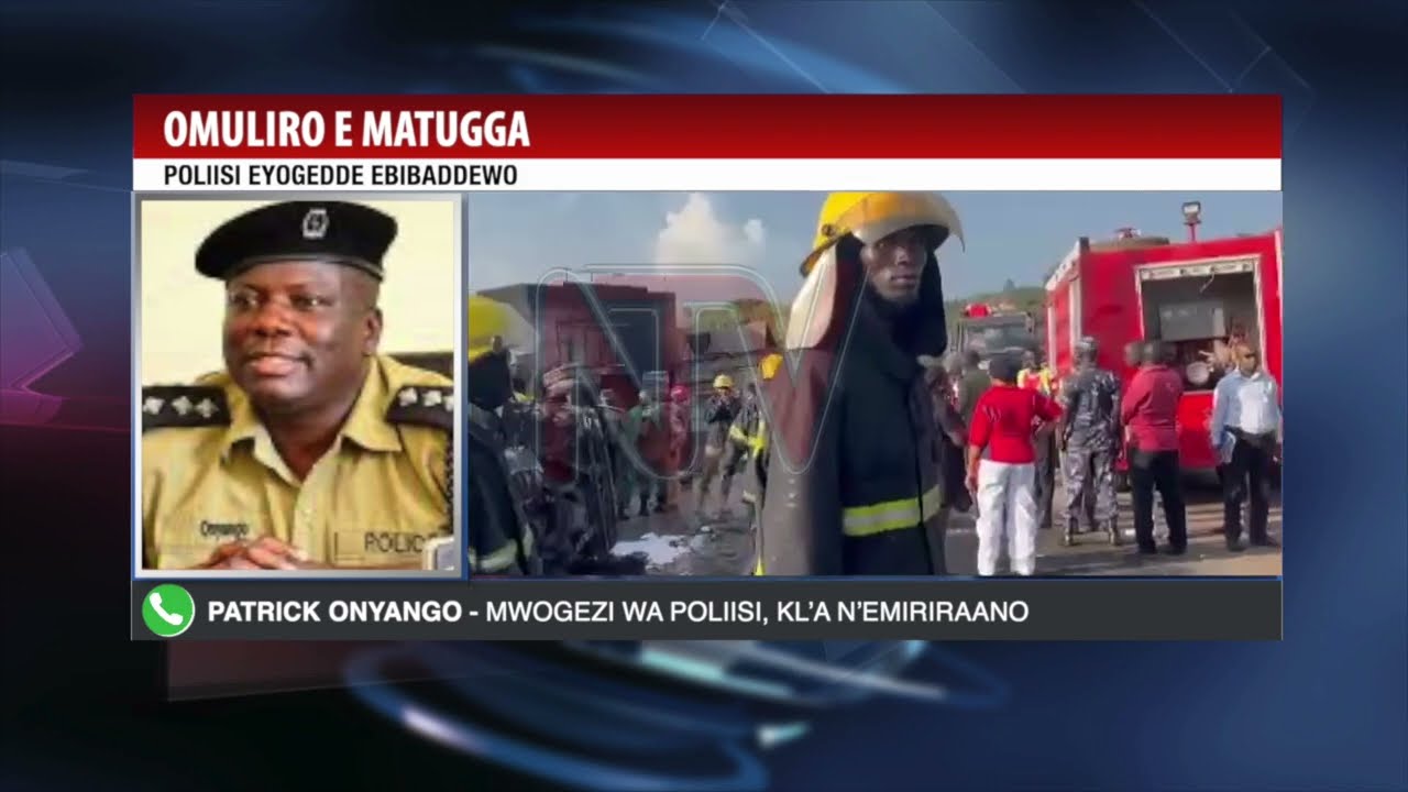 Ennyumba eziwerako zisaanyiziddwawo omuliro emmotoka y’amafuta bw'egudde n’ekwata omuliro