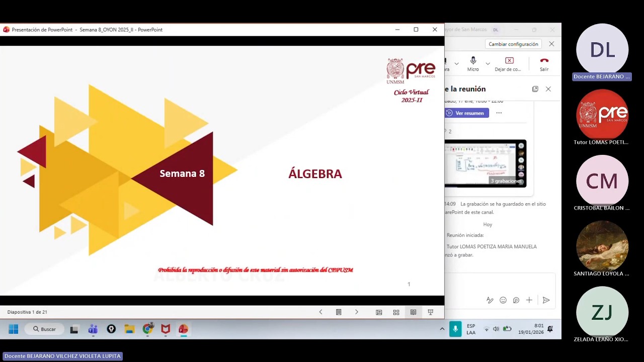 Álgebra - Semana 08 - Pre San Marcos Ciclo 2025-II (Nuevo Ciclo)